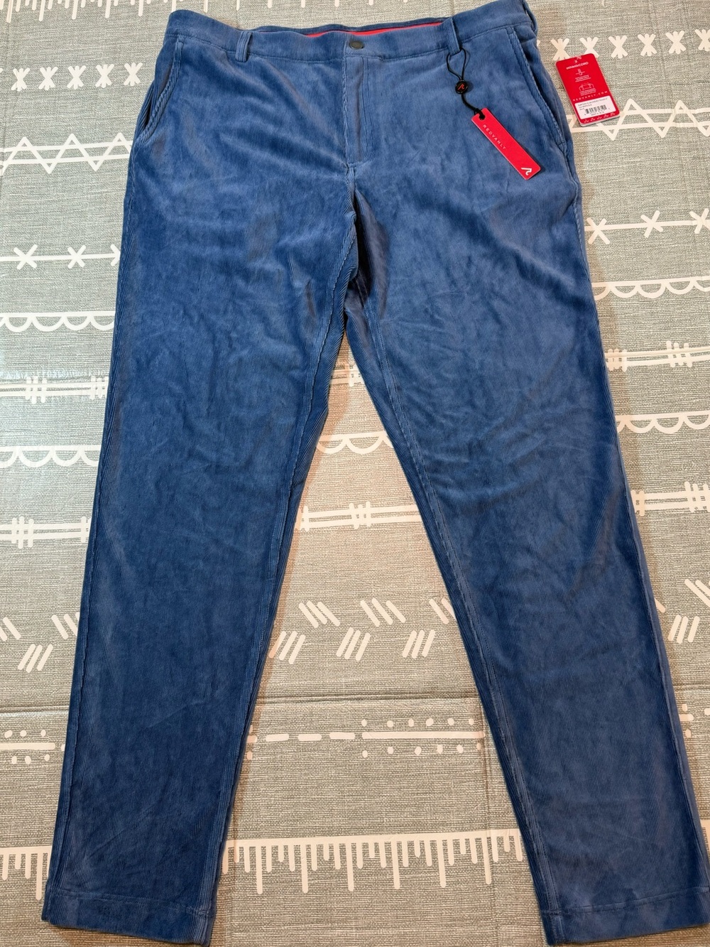 Redvanly Collins Corduroy Pull-On Pants in Bashful Blue XL/32”